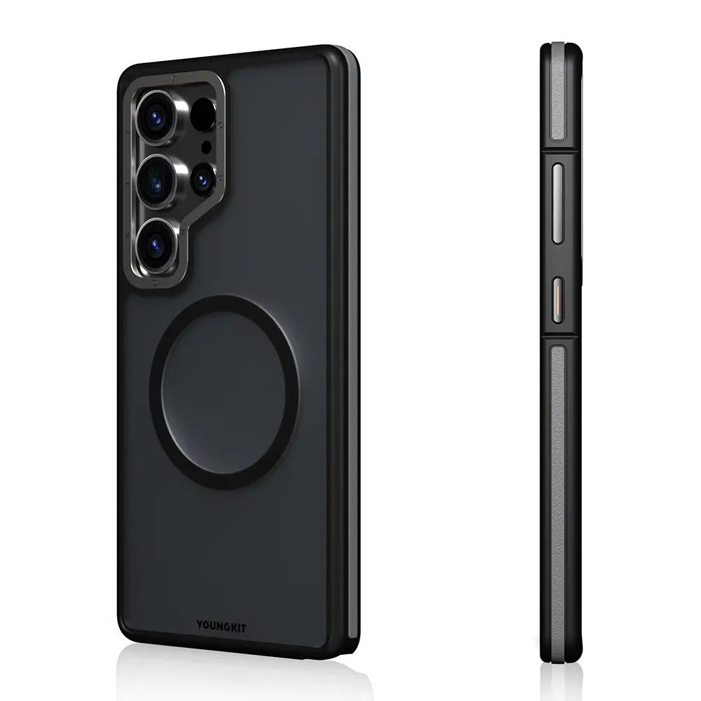Galaxy S25 Ultra MagSafe Şeffaf Kılıf - Youngkit Rock Sand