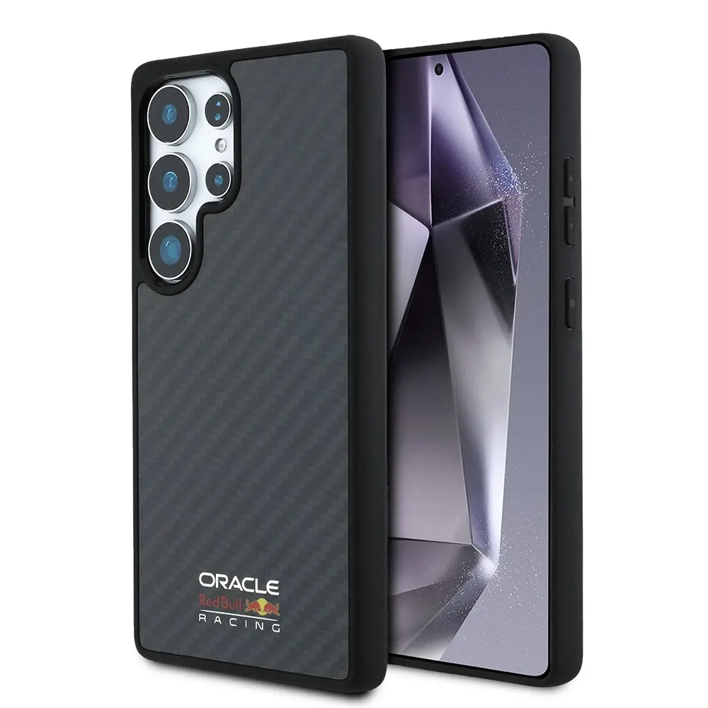 Galaxy S25 Ultra MagSafe Uyumlu Karbon Fiber Tasarımlı Kılıf - Redbull