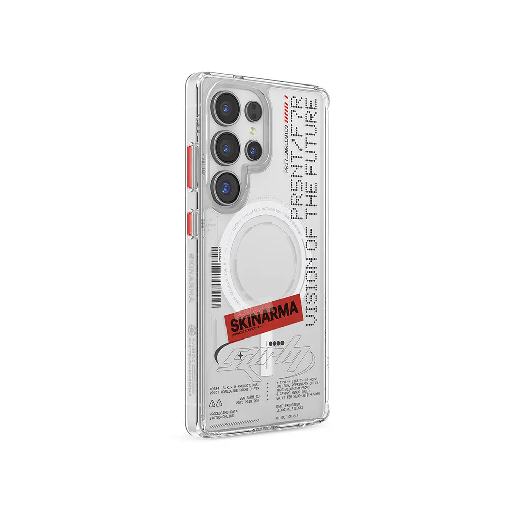Galaxy S25 Ultra MagSafe Uyumlu Şeffaf Kılıf - Skinarma Orion