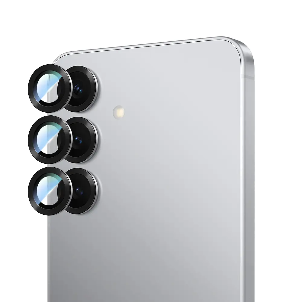 Galaxy S25 Kamera Lens Koruyucu, Oleofobik ve Yansıma Önleyici - CaseWorld Alloy