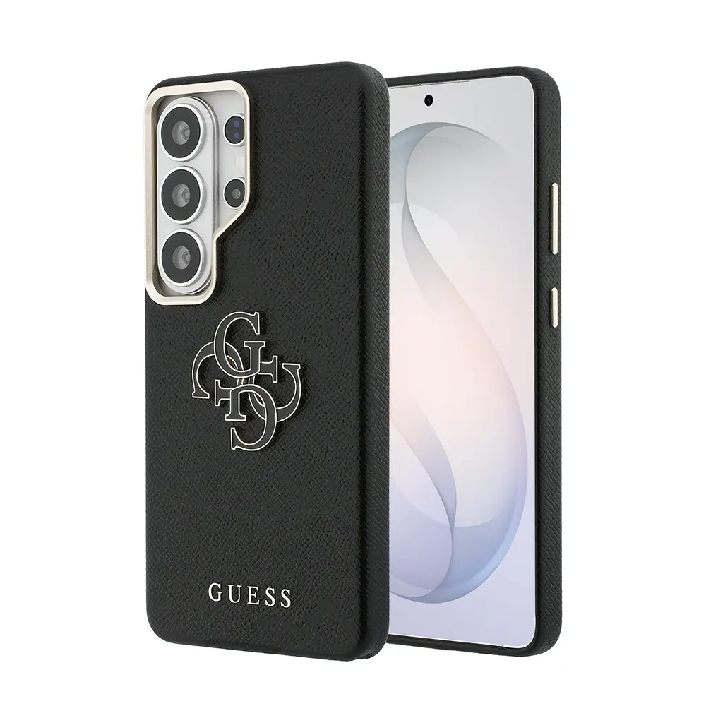 Galaxy S26 Ultra Kılıf, 4G Metal Logolu Grained Kapak - Guess