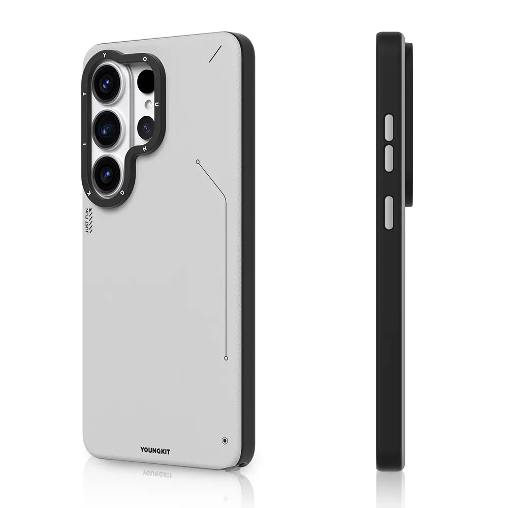 Galaxy S26 Ultra MagSafe Uyumlu Mat Deri Desenli Kılıf - Youngkit Tech Fashion