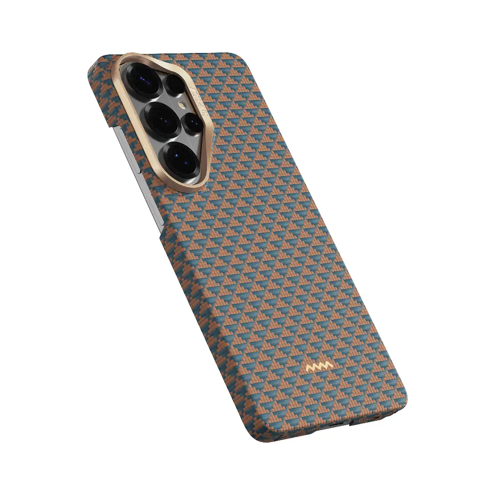 Galaxy S26 Ultra MagSafe Uyumlu Aramid Dokulu Kılıf - Raptic Aramid Skin Origin