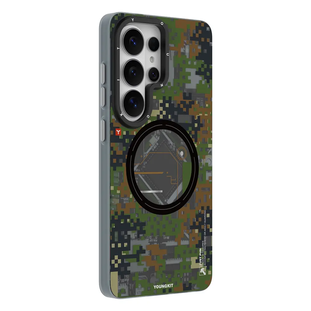 Galaxy S26 Ultra MagSafe Uyumlu Kamuflaj Desenli Kılıf - Youngkit Camouflage Sykell