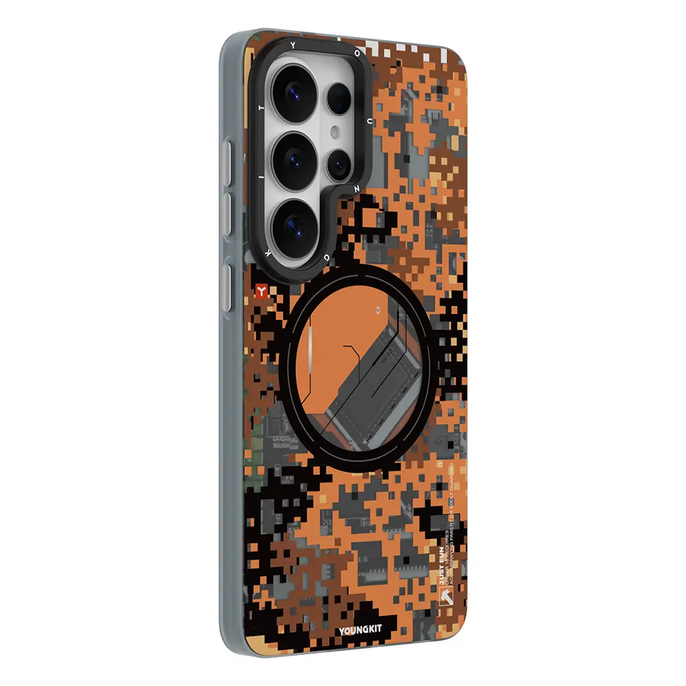 Galaxy S26 Ultra MagSafe Uyumlu Kamuflaj Desenli Kılıf - Youngkit Camouflage Sykell