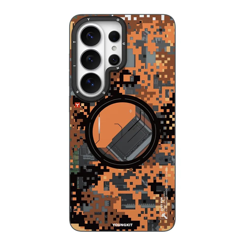 Galaxy S26 Ultra MagSafe Uyumlu Kamuflaj Desenli Kılıf - Youngkit Camouflage Sykell