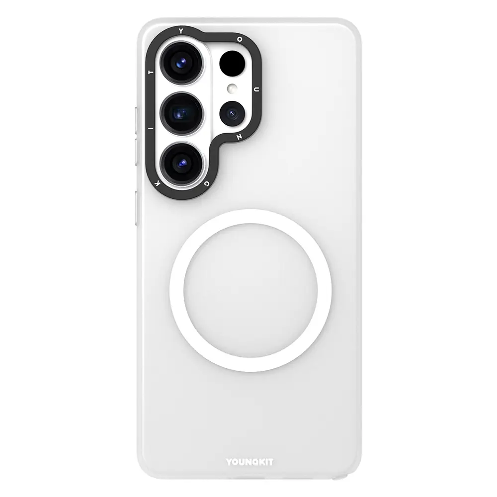 Galaxy S26 Ultra MagSafe Uyumlu Şeffaf Kılıf - Youngkit Hidden Sand