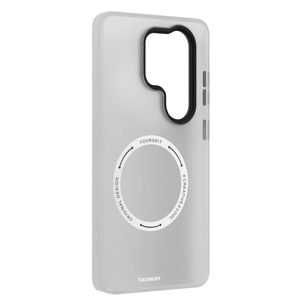 Galaxy S26 Ultra MagSafe Uyumlu Şeffaf Kılıf - Youngkit Hidden Sand