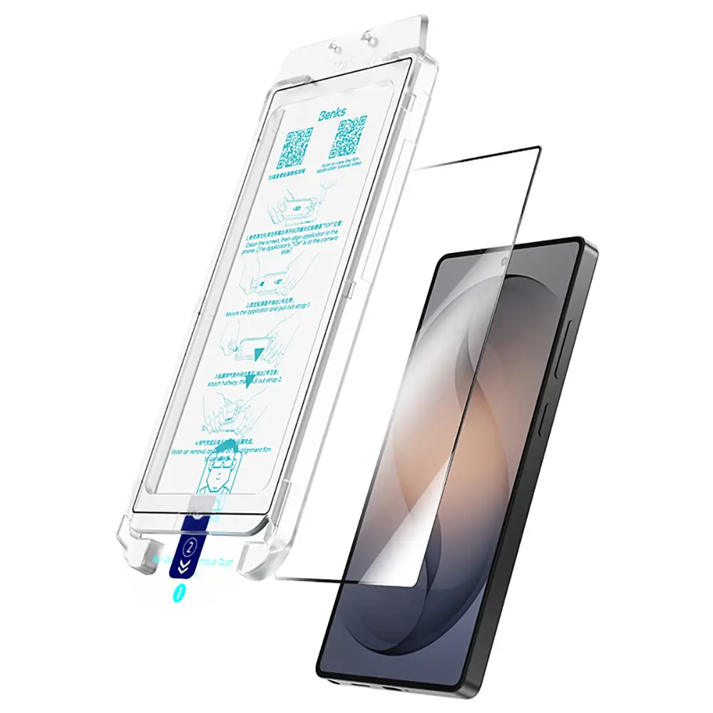 Galaxy S26 Plus AR Cam Ekran Koruyucu ve Uygulama Aparatı - Benks Glass Warrior