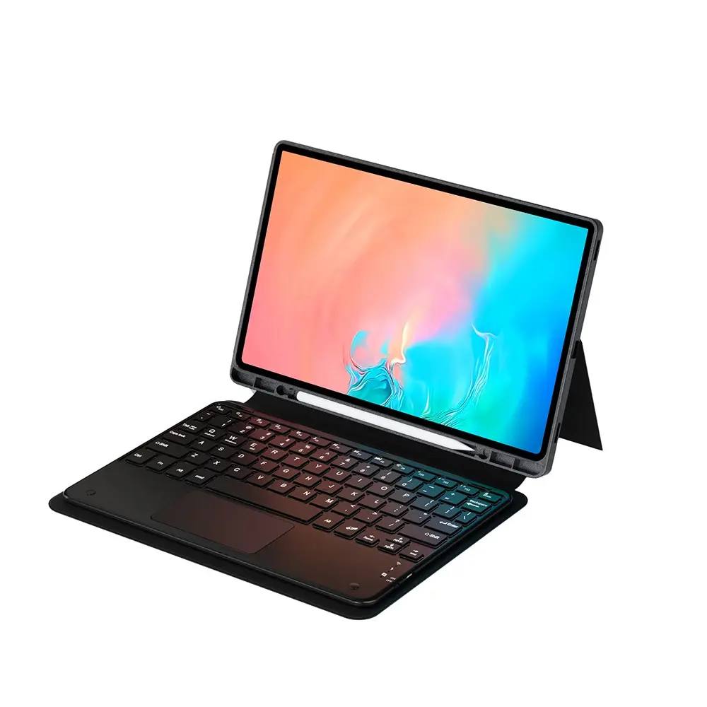 Galaxy Tab S11 Ultra Bluetooth Klavyeli Standlı Tablet Kılıfı - Zore Border