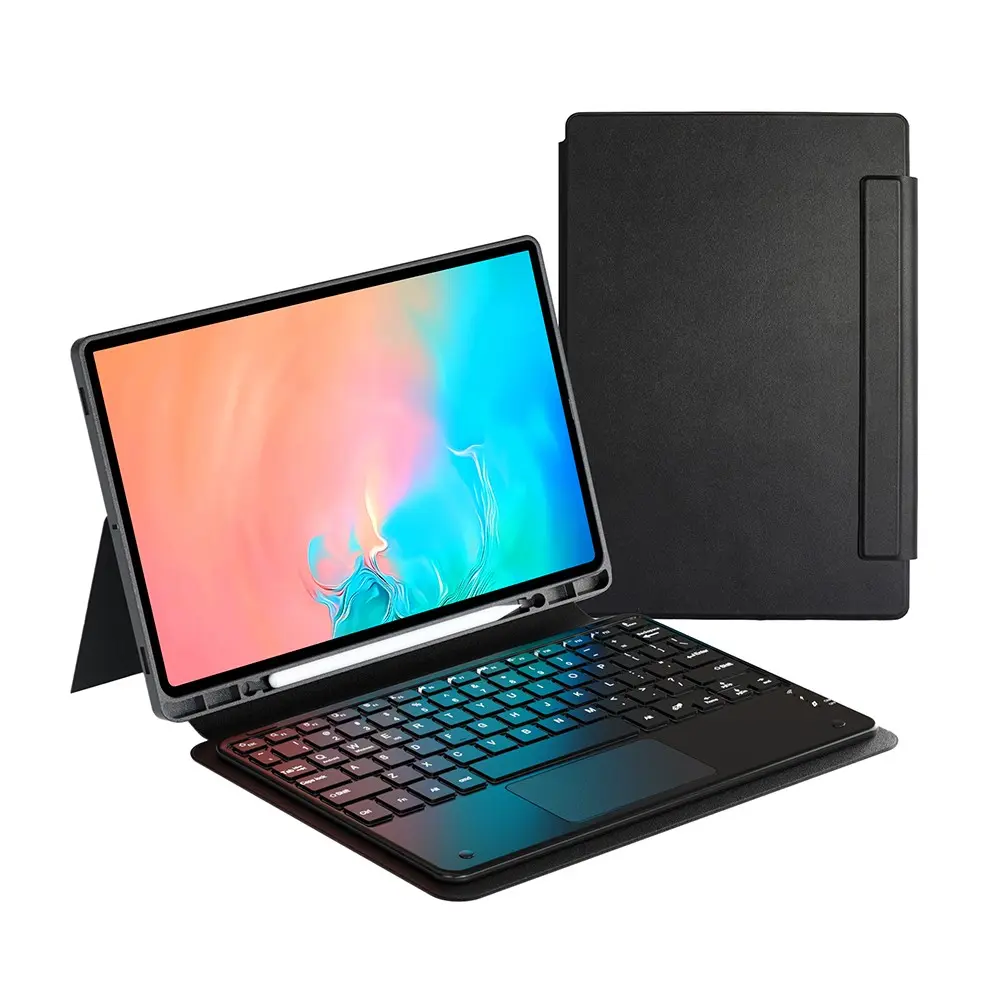 Galaxy Tab S11 Ultra Bluetooth Klavyeli Standlı Tablet Kılıfı - Zore Border