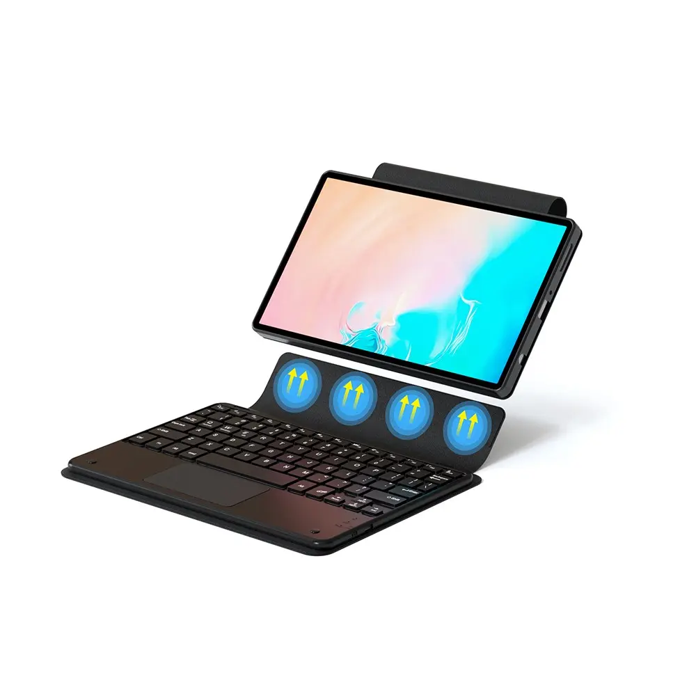 Galaxy Tab S11 Bluetooth Klavyeli Standlı Tablet Kılıfı - Zore Border