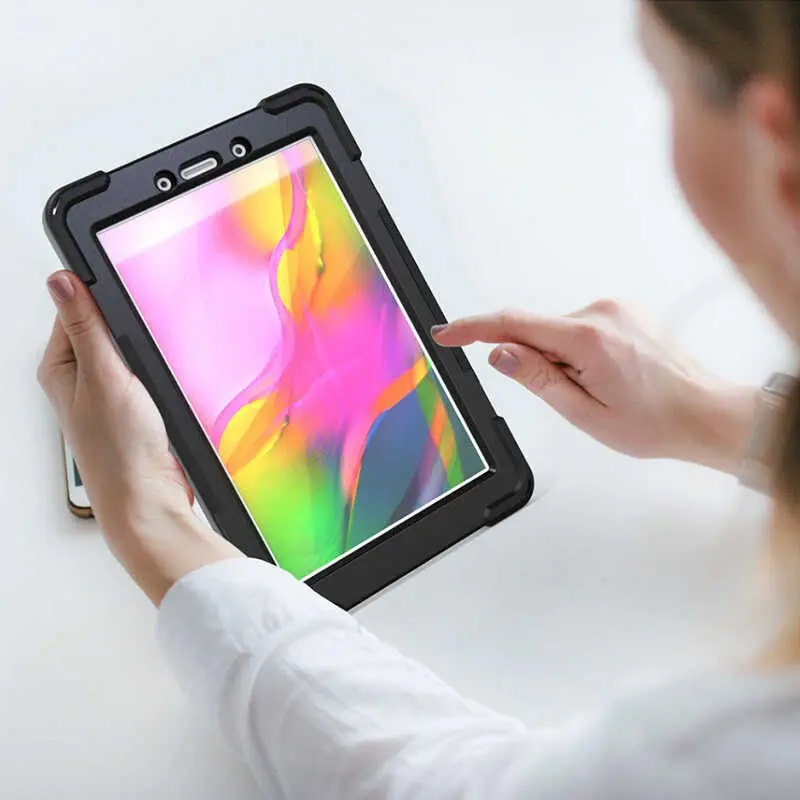 Galaxy Tab S6 Lite P610 Kılıf, Standlı ve Askılı - Zore Defender