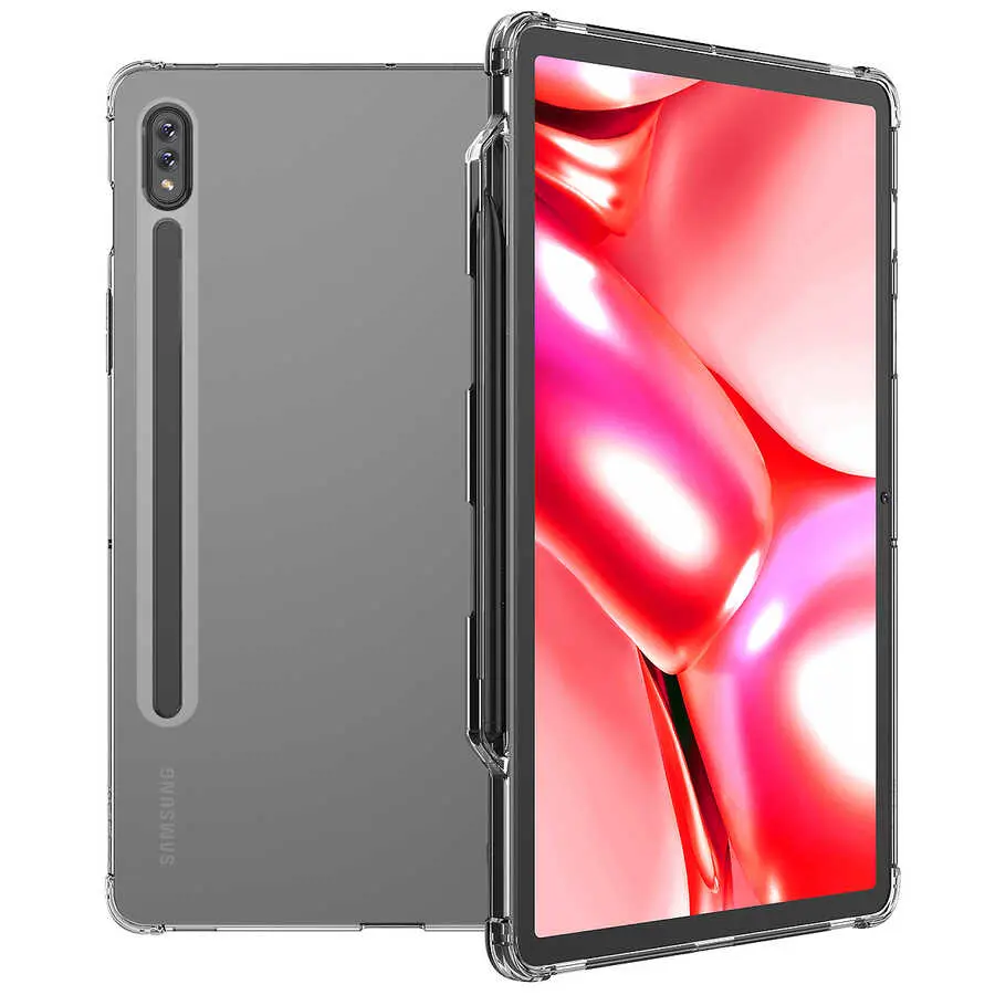 Galaxy Tab S7 T870 Şeffaf Standlı Kılıf - Araree Mach