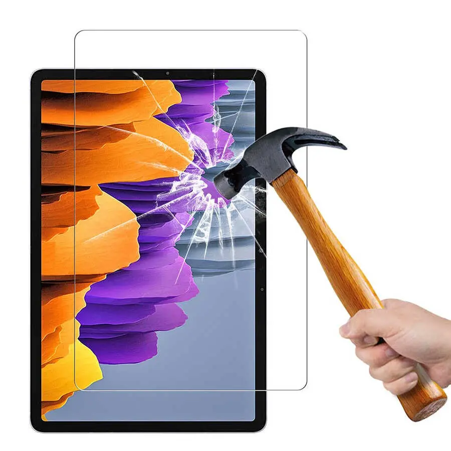 Galaxy Tab S7 Plus T970 Temperli Cam Ekran Koruyucu - Zore