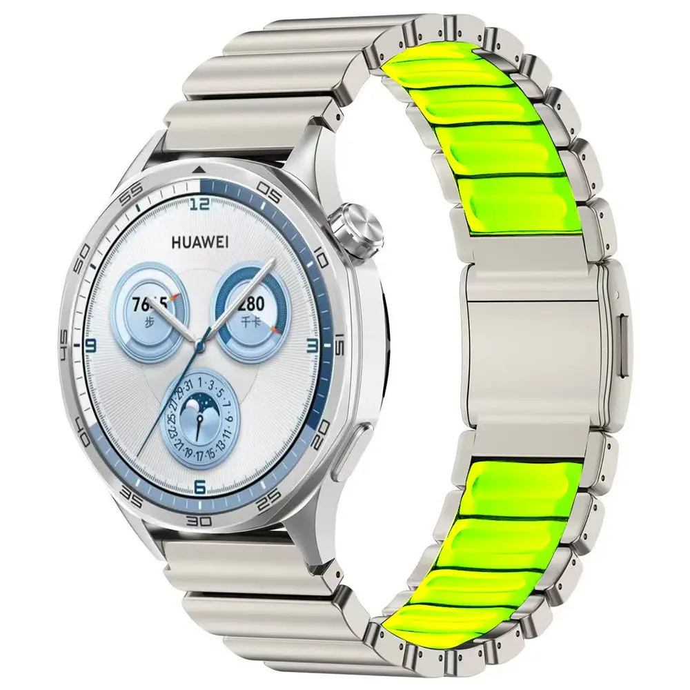 Galaxy Watch 3 45mm 22mm Metal Silikon Kordon - Zore KRD-151