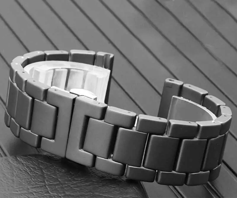 Galaxy Watch 46 mm 22 mm Mat Seramik Kaplama Metal Kordon - Zore