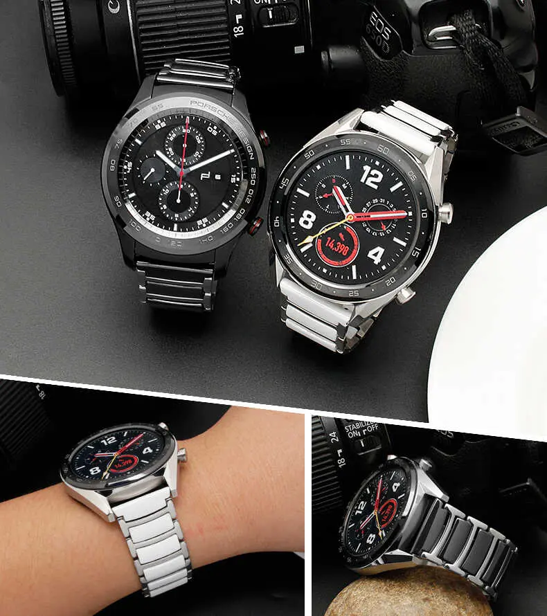 Galaxy Watch 46 mm 22 mm Seramik Kaplama Metal Kordon - Zore