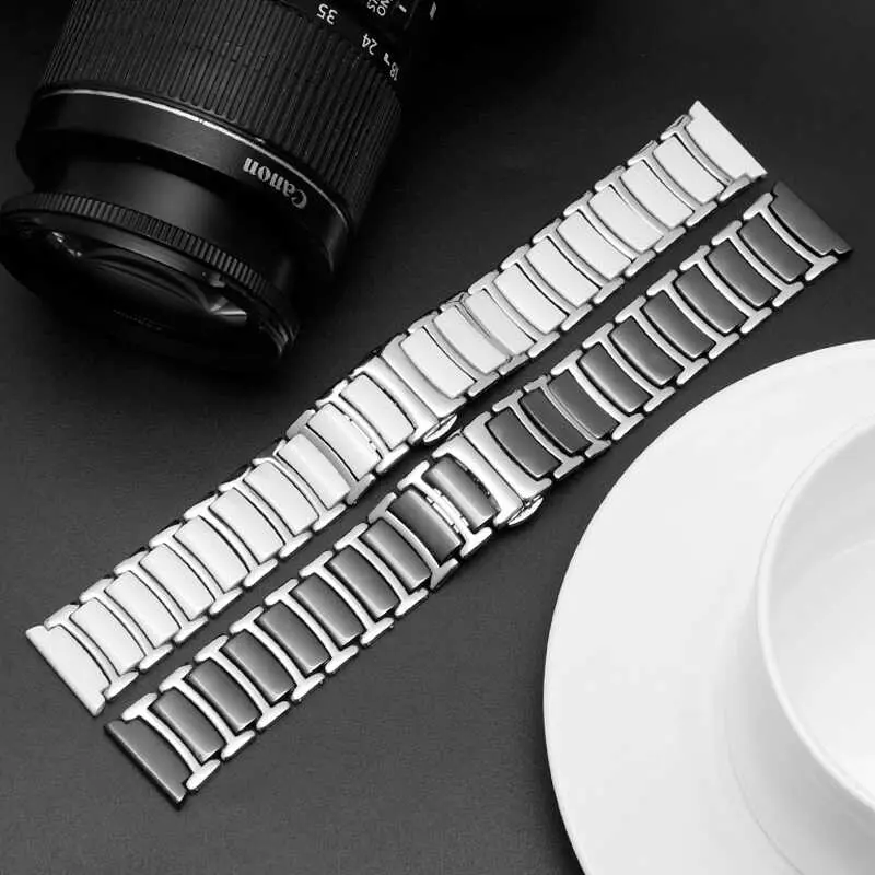 Galaxy Watch 46 mm 22 mm Seramik Kaplama Metal Kordon - Zore