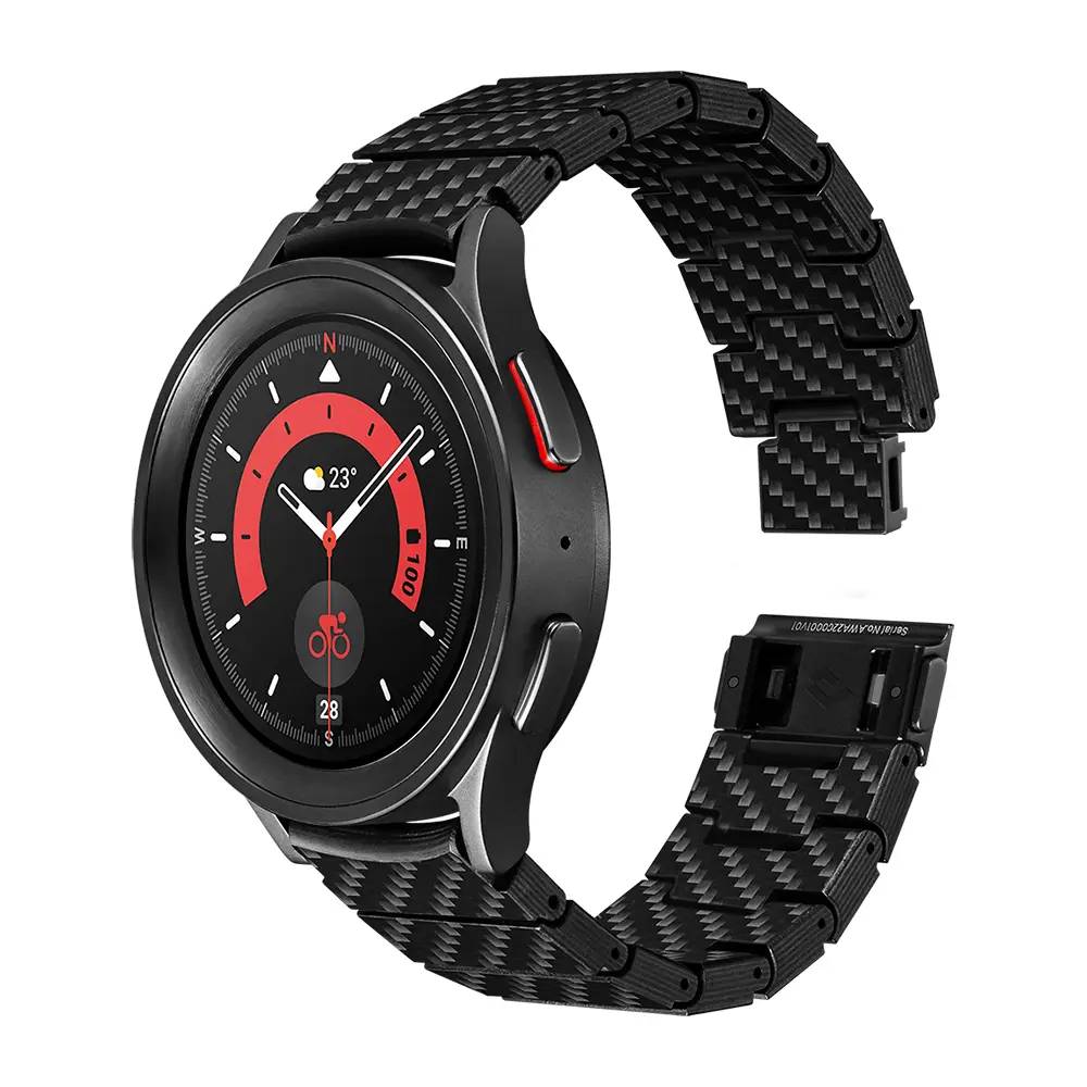 Galaxy Watch 4 40 mm Karbon Fiber Saat Kordonu - Pitaka Modern Serisi