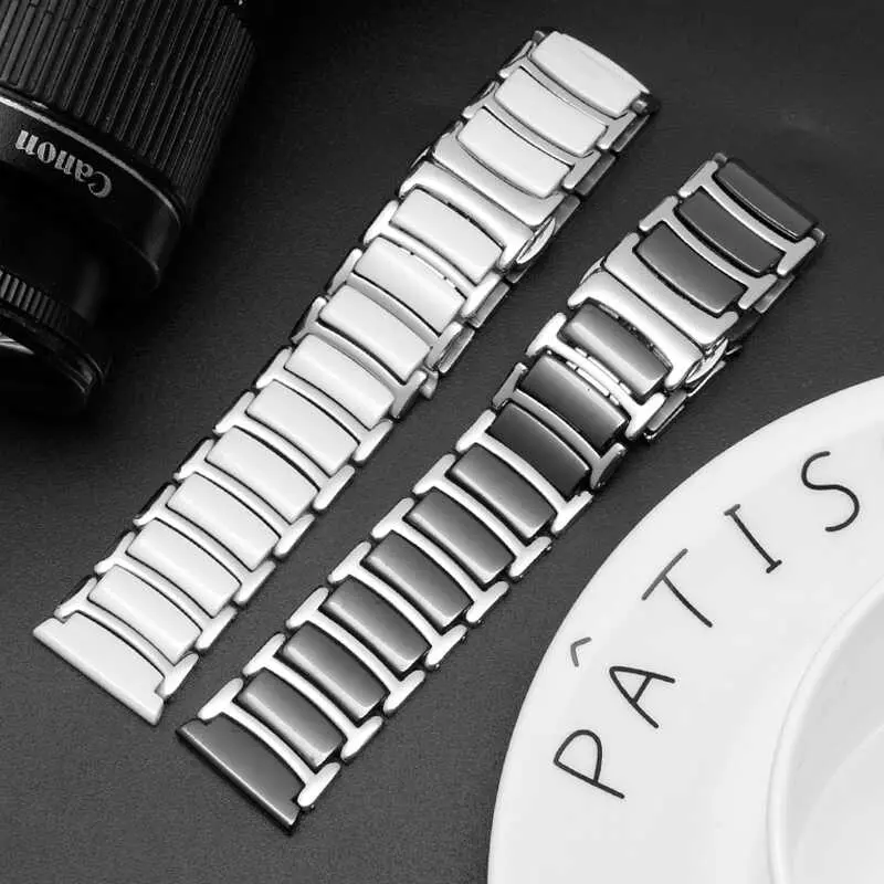 Galaxy Watch 42 mm 20 mm Seramik Kaplama Metal Kordon - Zore