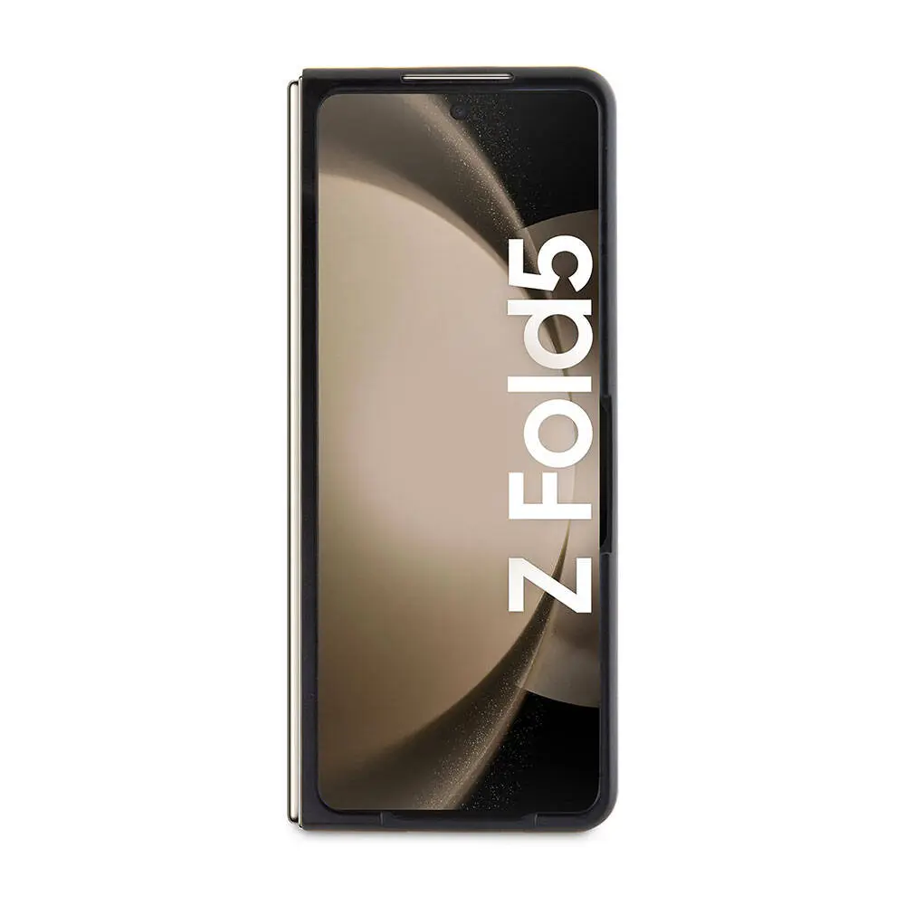 Galaxy Z Fold 5 Mercedes Benz Lisanslı Deri Kılıf, Metal Yıldız Logolu