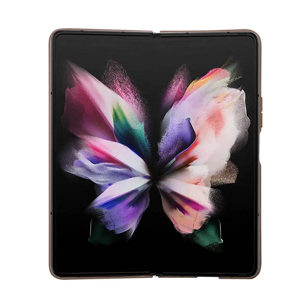 Galaxy Z Fold 5 Kılıf, Lisanslı PU Deri Taşlı Strass Kapak - Guess