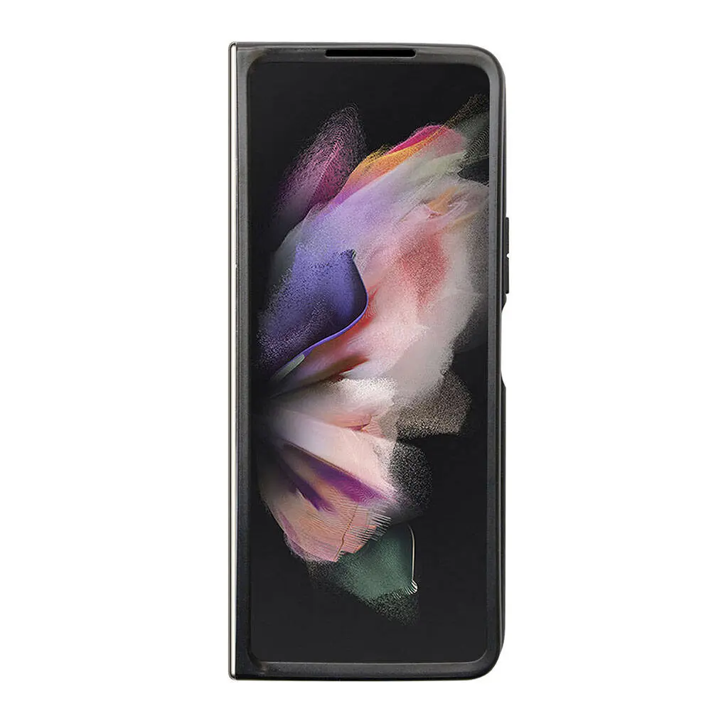 Galaxy Z Fold 5 Kılıf, Lisanslı PU Deri Taşlı Strass Kapak - Guess