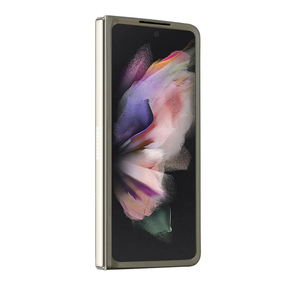 Galaxy Z Fold 5 Kılıf, Guess Lisanslı Glitter Flakes Kapak - Haki