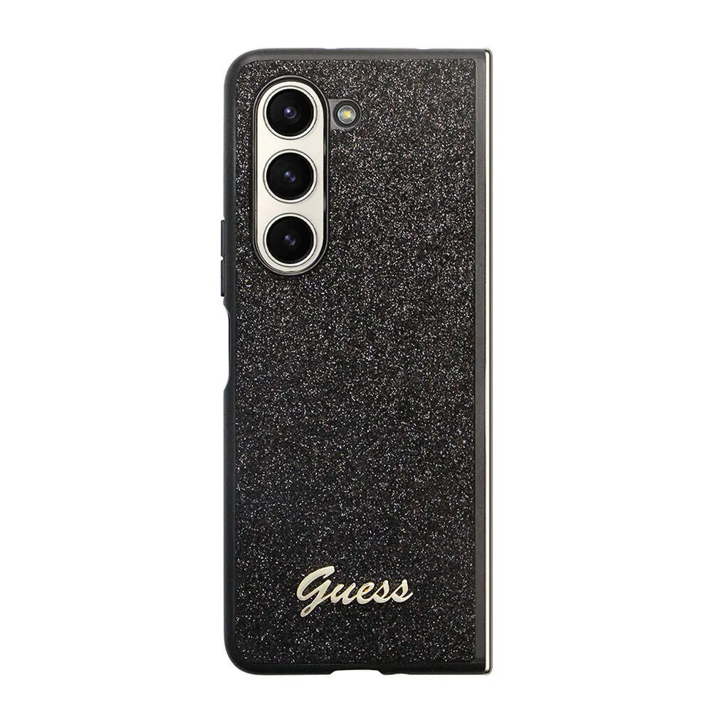 Galaxy Z Fold 5 Kılıf, Lisanslı Guess Glitter Script Kapak