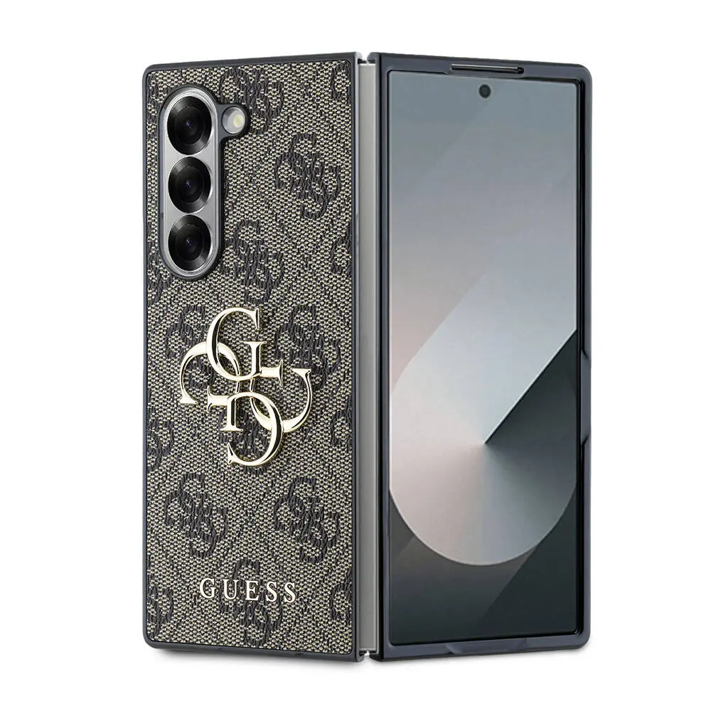 Galaxy Z Fold 6 Deri Kılıf, Metal Logo Detaylı - Guess