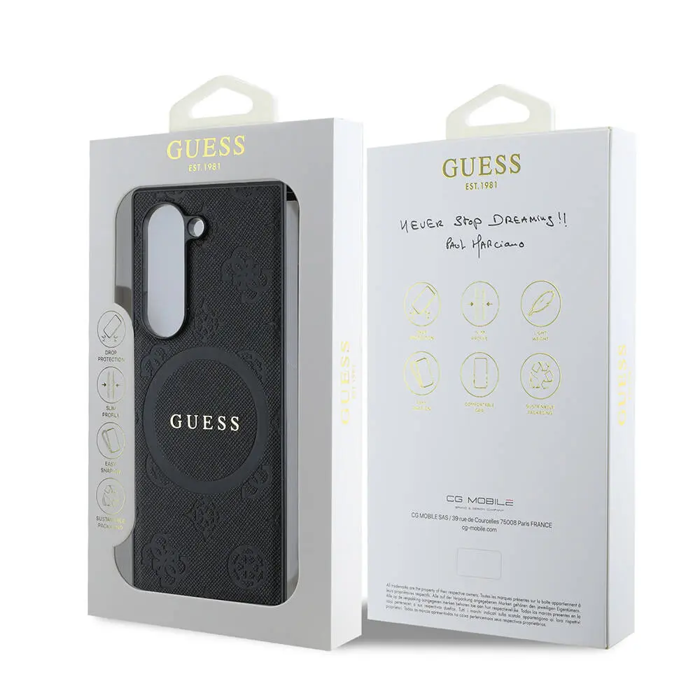 Galaxy Z Fold 6 MagSafe Uyumlu Saffiano Kılıf - Guess Lisanslı