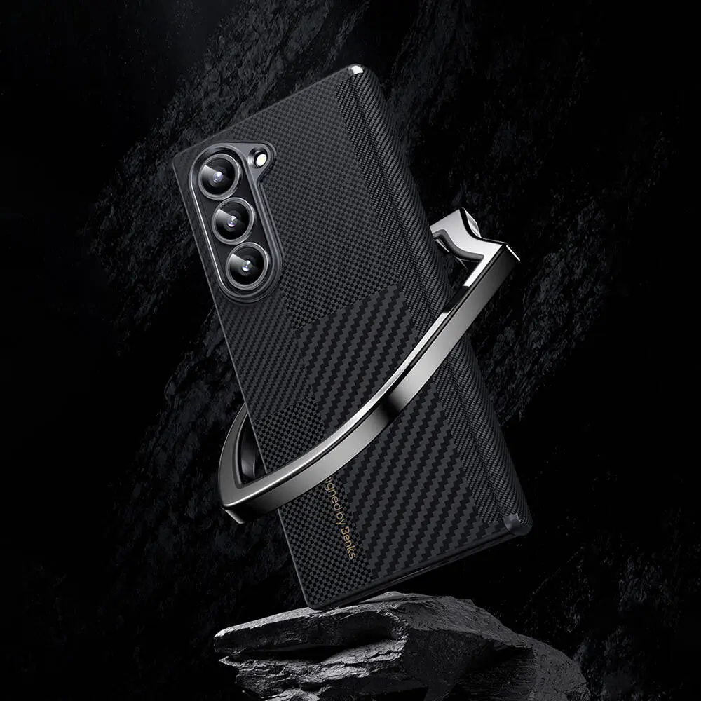 Galaxy Z Fold 6 Karbon Fiber Kılıf - Benks Montage ArmorAir Kevlar