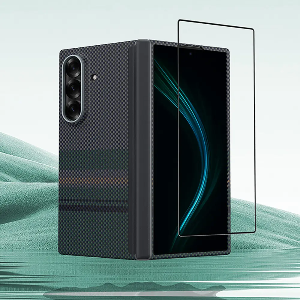 Galaxy Z Fold 7 Ön ve Arka Kevlar Kapak + Ekran Koruyucu Seti - Benks ArmorAir Aurora Grand Combo