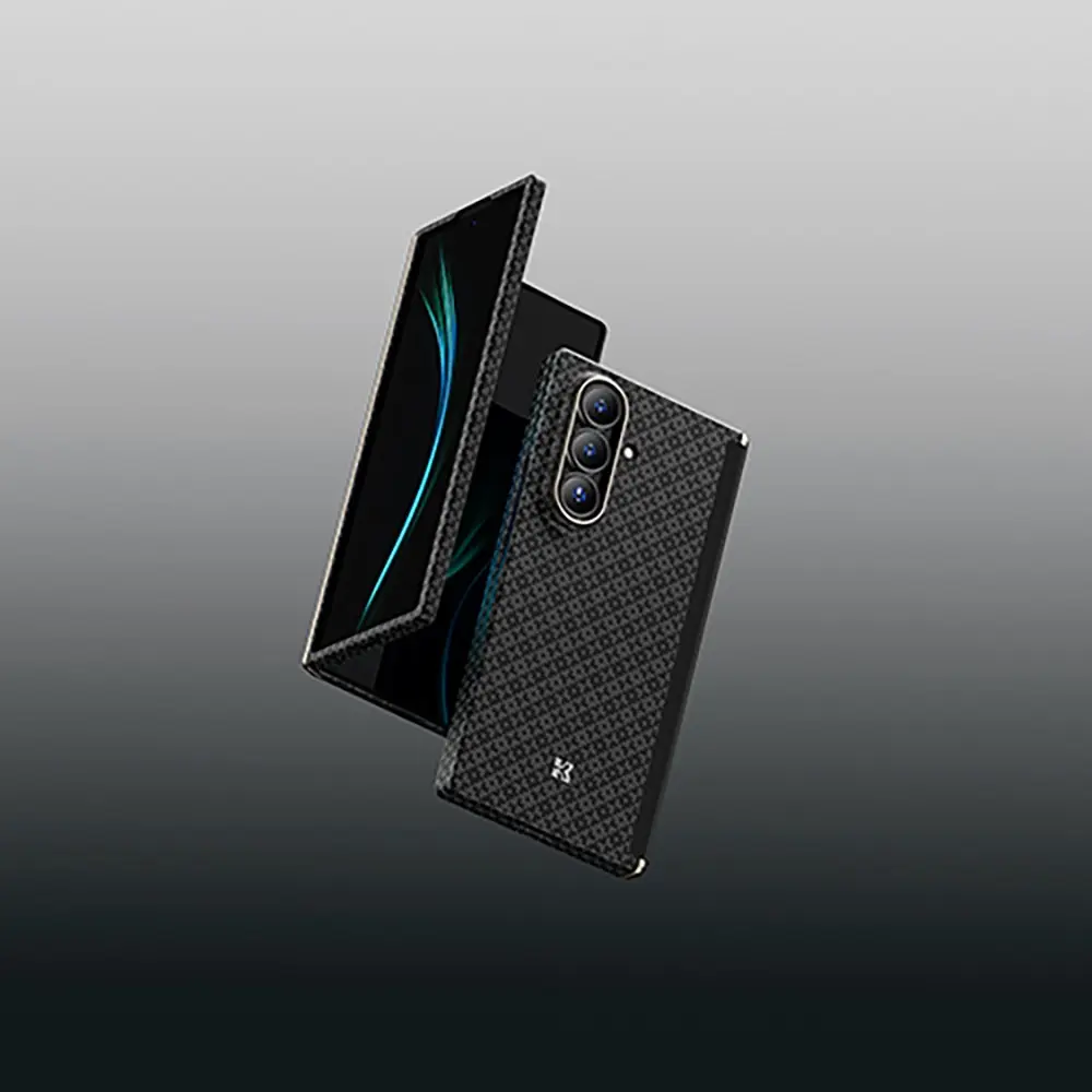 Galaxy Z Fold 7 Kevlar Karbon Kılıf Seti, Ekran Koruyuculu - Benks ArmorAir ArmorGrid Grand Combo