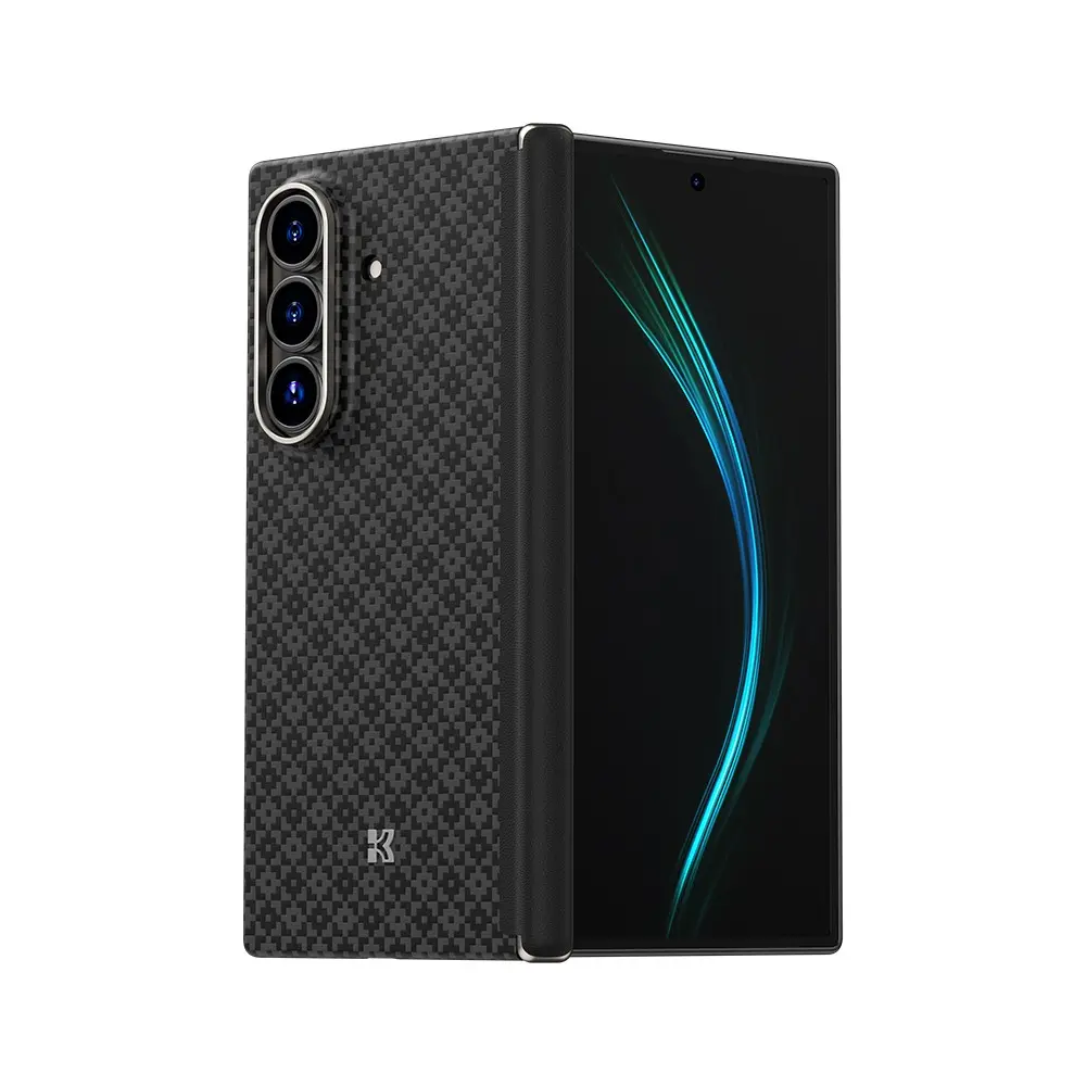 Galaxy Z Fold 7 Kevlar Karbon Kılıf Seti, Ekran Koruyuculu - Benks ArmorAir ArmorGrid Grand Combo