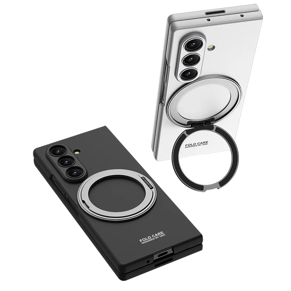 Galaxy Z Fold 7 MagSafe Şarj Özellikli Yüzüklü Kamera Korumalı Kılıf - GKK Kıpta