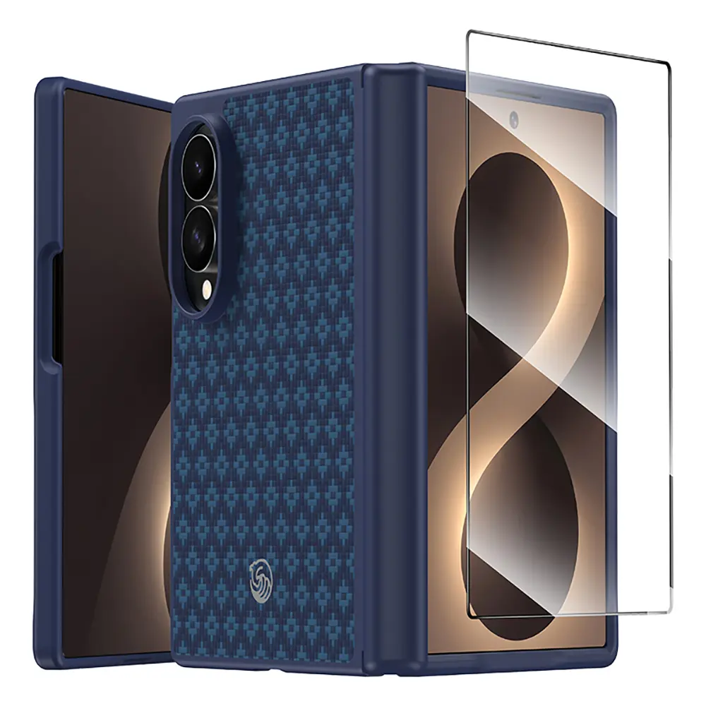 Galaxy Z Fold 8 Kevlar Karbon Kılıf ve Ekran Koruyucu Seti - Benks ArmorPro ArmorGrid Grand Combo