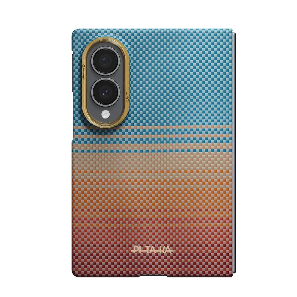 Galaxy Z Fold 8 MagSafe Uyumlu Aramid Fiber Kılıf - Pitaka Sunset 2.0 California Dream