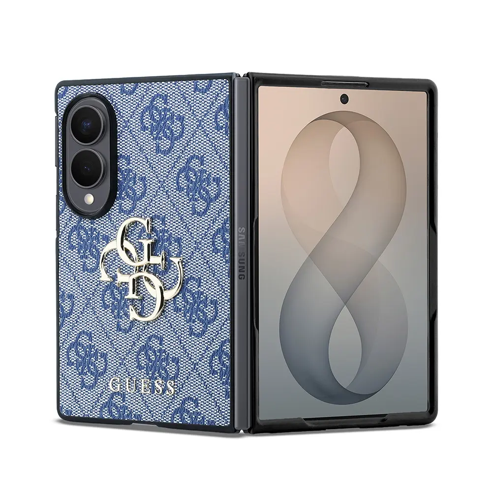 Galaxy Z Fold 8 Lisanslı Kılıf, 4G Desenli ve Metal Logolu - Guess