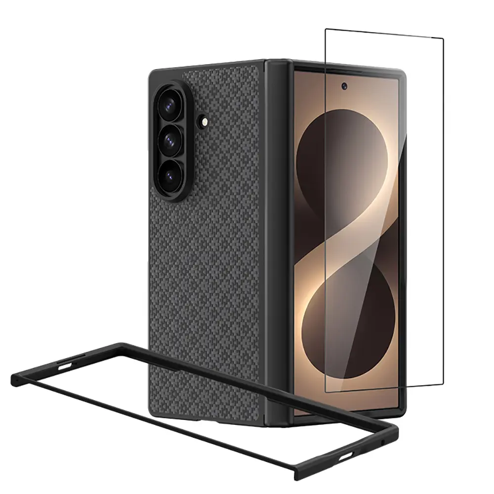 Galaxy Z Fold 8 Ultra Kevlar Karbon Kılıf ve Ekran Koruyucu Seti - Benks ArmorPro ArmorGrid Grand Combo