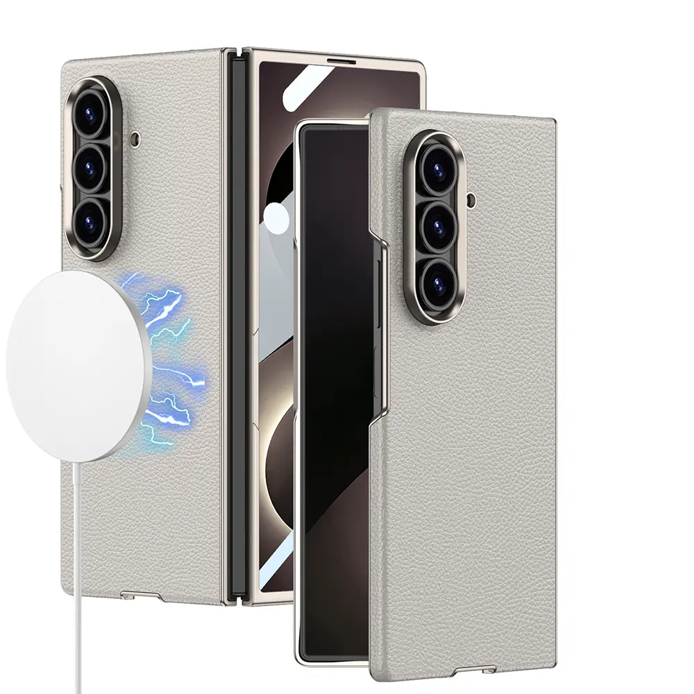 Galaxy Z Fold 8 Ultra Kılıf M-safe Şarj Özellikli Zore Kıpta KPT-12 Sert PC Kapak