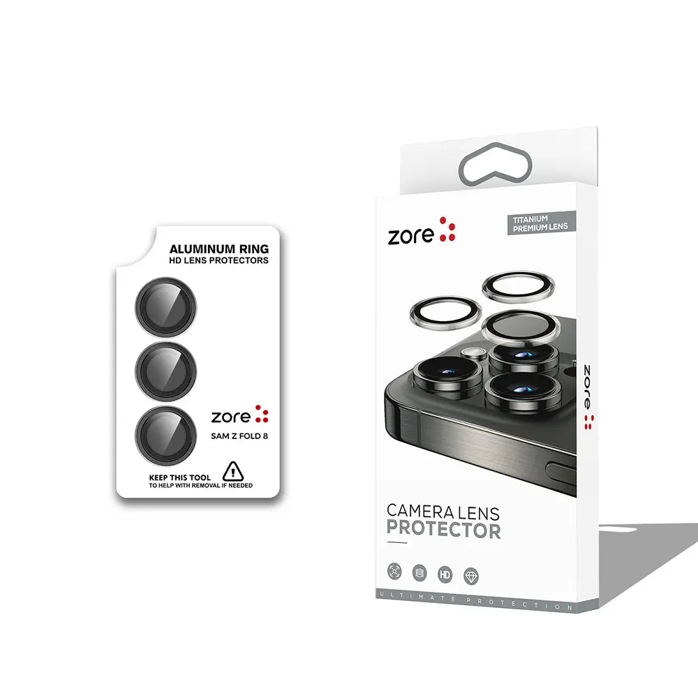 Galaxy Z Fold 8 Kamera Lens Koruyucu - Zore CL-12 Premium Safir