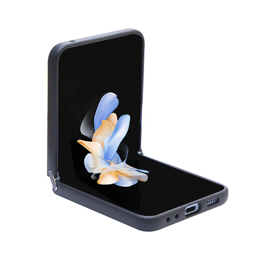Galaxy Z Flip 5 Kılıf, Lisanslı PU Deri Taşlı Strass Kapak - Guess