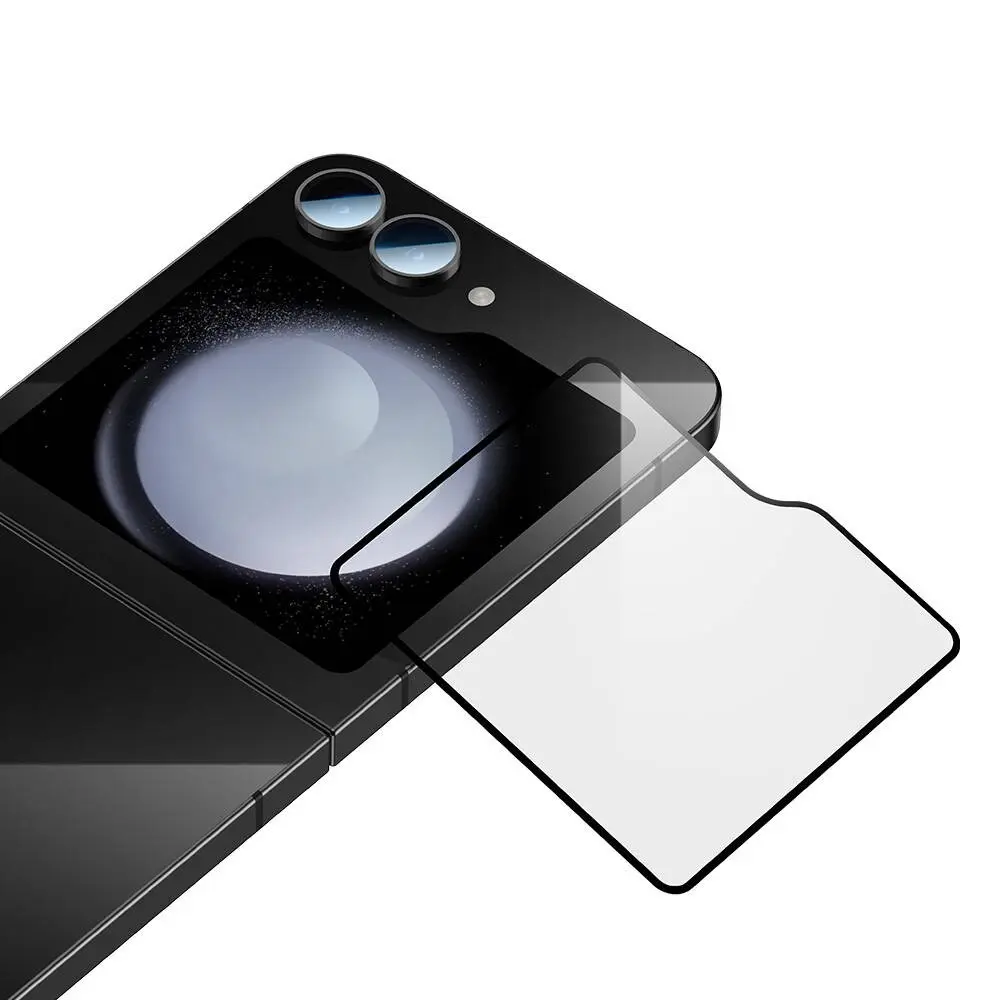 Galaxy Z Flip 6 Ekran Koruyucu, Uygulama Aparatlı Temperli Cam - Benks Ultra Shield