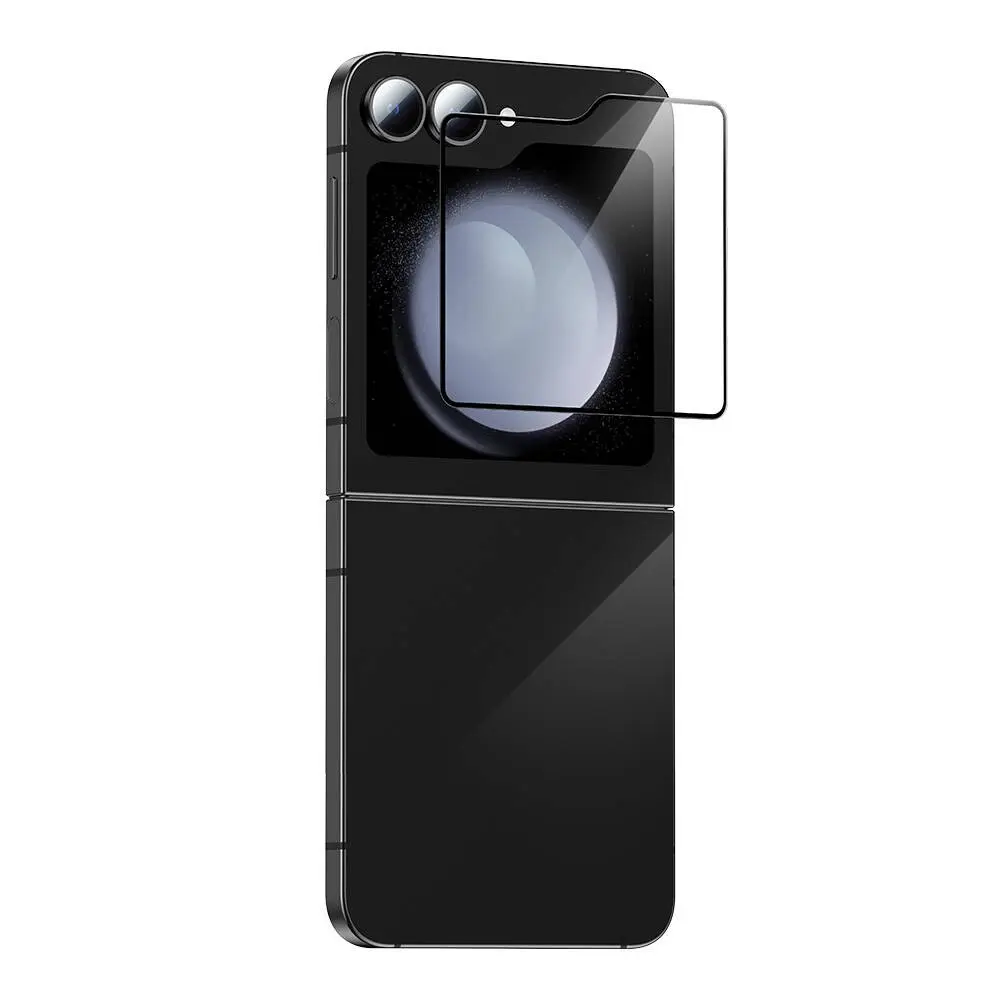 Galaxy Z Flip 6 Ekran Koruyucu, Uygulama Aparatlı Temperli Cam - Benks Ultra Shield