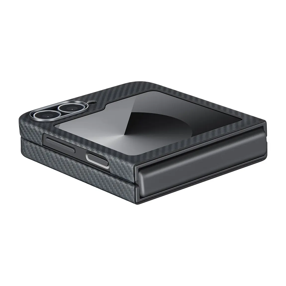 Galaxy Z Flip 6 MagSafe Uyumlu Aramid Fiber Kılıf - Pitaka Ultra-Slim Classic