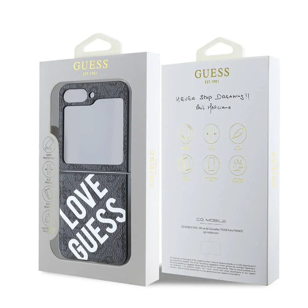 Galaxy Z Flip 6 MagSafe Uyumlu Lisanslı Kılıf - Guess Love Printing