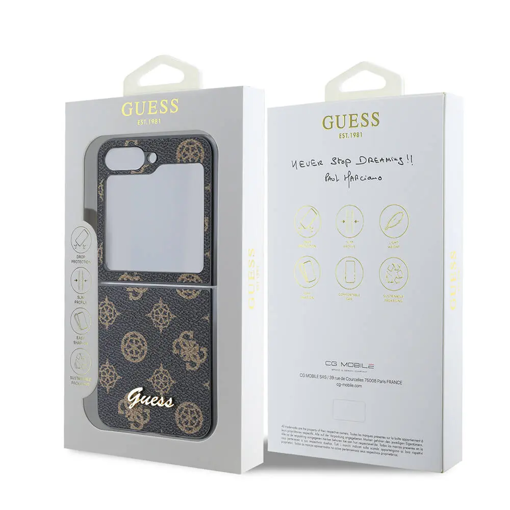 Galaxy Z Flip 6 Kılıf, Resmi Lisanslı Peony Script Kapak - Guess