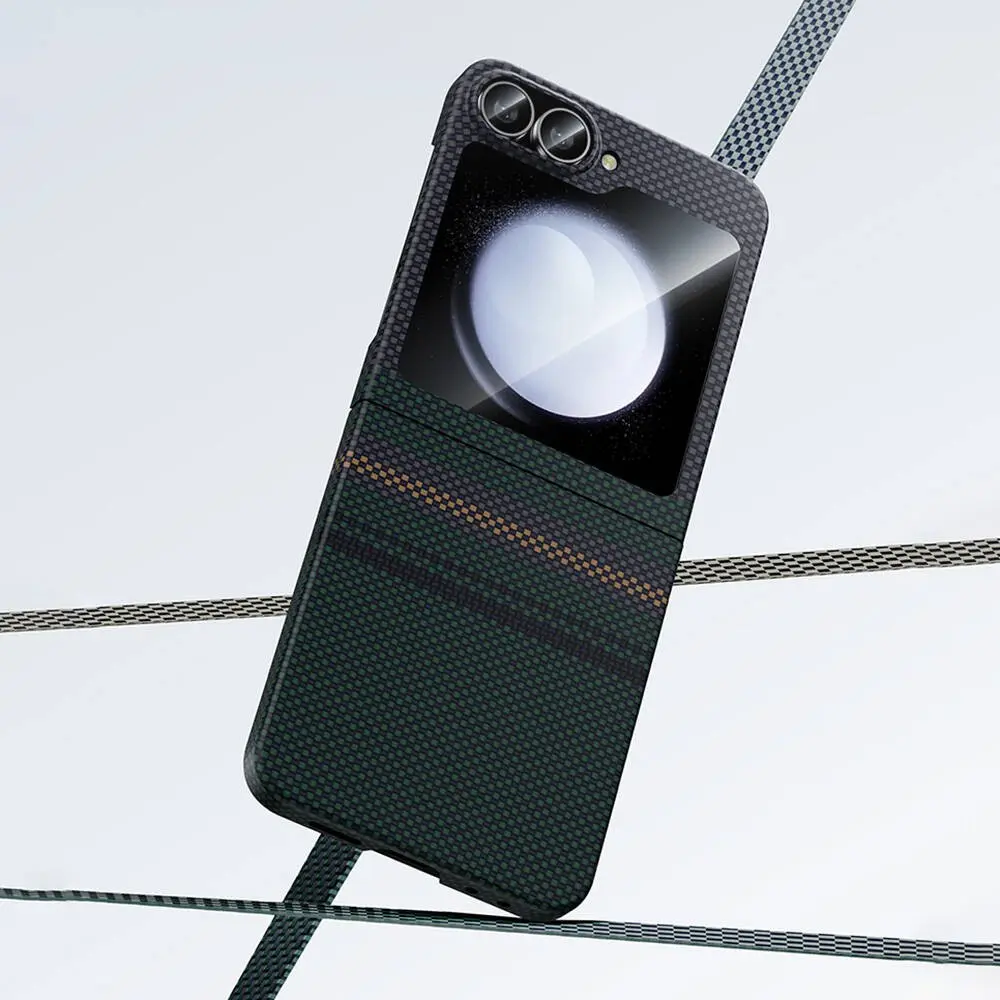 Galaxy Z Flip 6 Kevlar Karbon Fiber Tasarımlı Kılıf - Benks Aurora ArmorAir